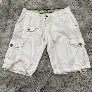 White Cargo Men Shorts